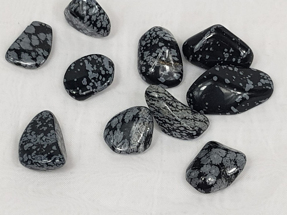 Thumbnail: Snowflake Obsidian Tumble Stone