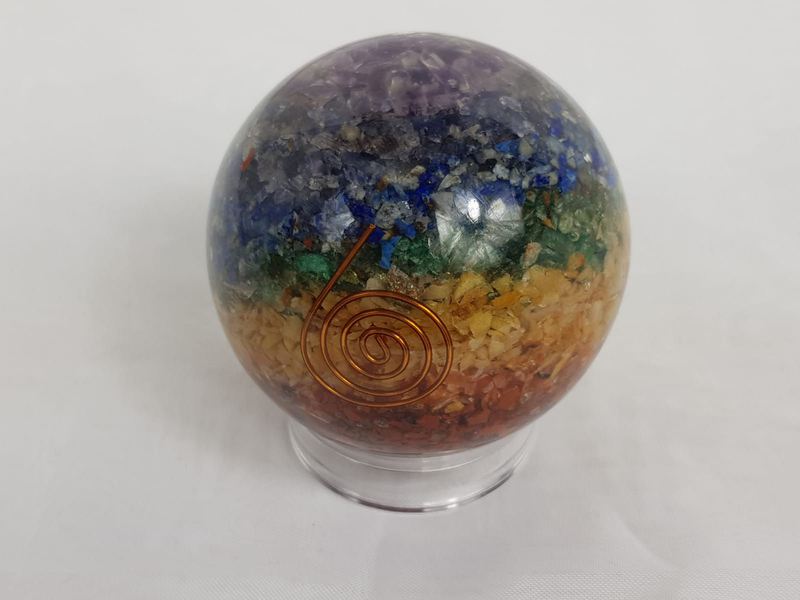 Chakra Orgone Sphere (65mm base)