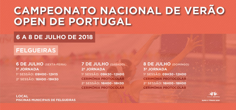 Portinado participa no Campeonato Nacional de Verão de Natação Artística