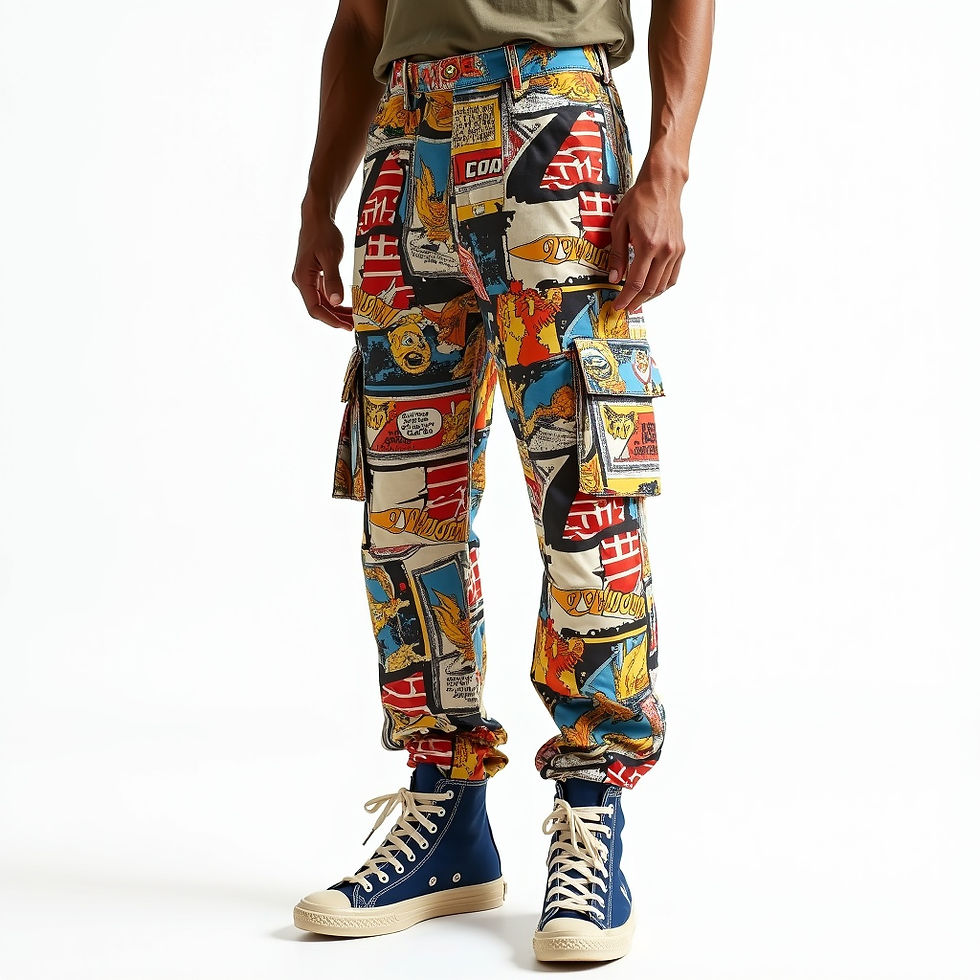 Comic Strip Utility Pants
