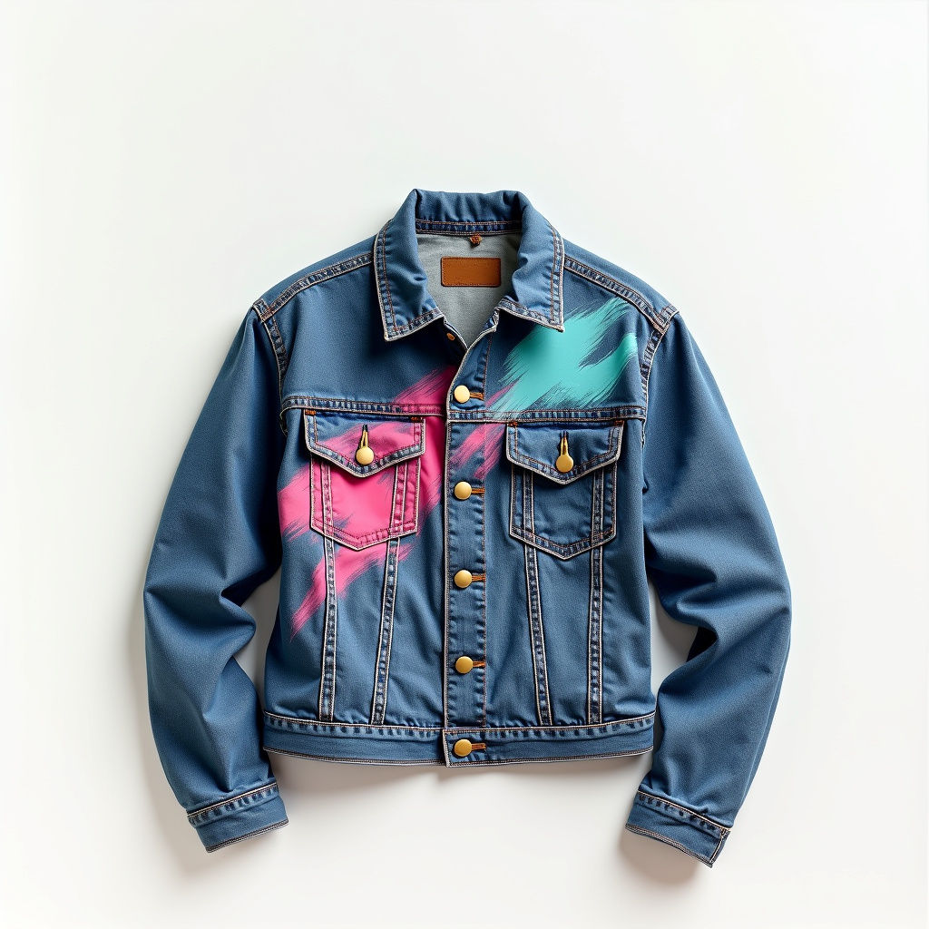 Bespoke Abstract Denim Jacket