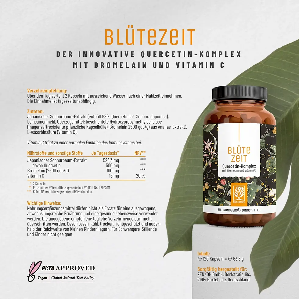 縮圖：🇩🇪 NATURTREU 花期抗敏舒護複合膠囊 (120粒)