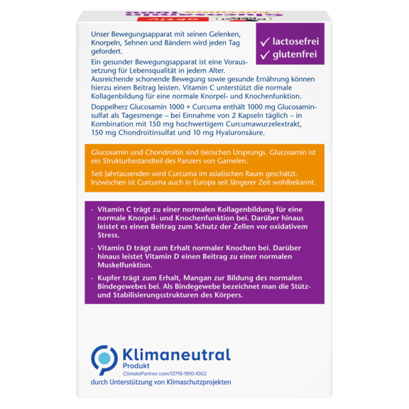 縮圖：🇩🇪 Doppelherz 胺基葡萄糖+軟骨素+薑黃+維生素C膠囊 (40粒)