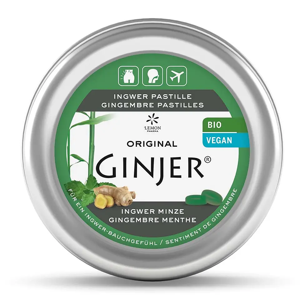 縮圖：🇩🇪 Lemon Pharma GINJER® 天然有機薑潤喉糖（40g）