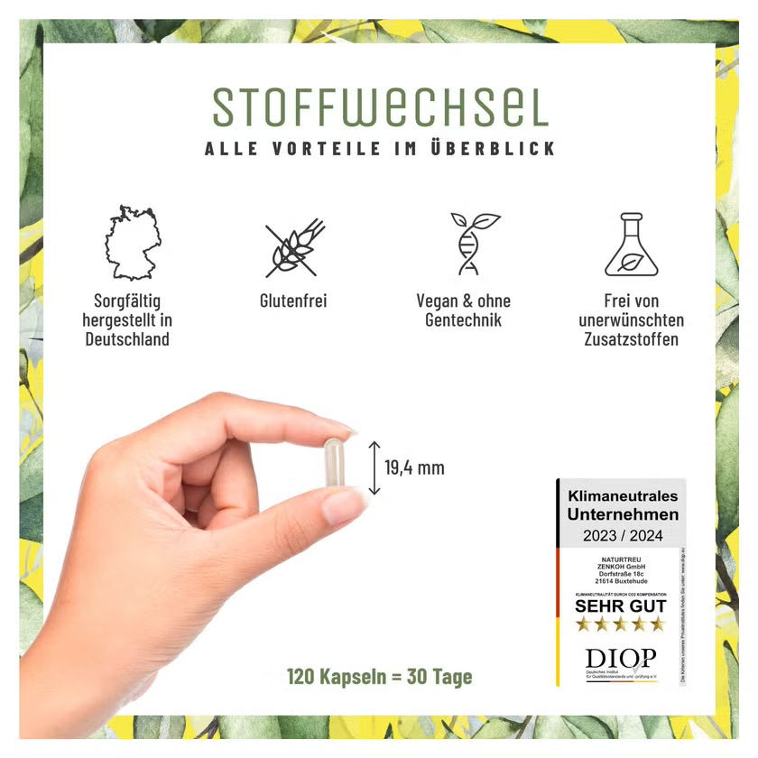 縮圖：🇩🇪 NATURTREU 左旋肉鹼+鉻代謝複合膠囊（120粒）