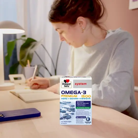 縮圖：🇩🇪 Doppelherz 多寶雙心 System Omega-3 Premium 1500 高濃度魚油膠囊 (60粒)