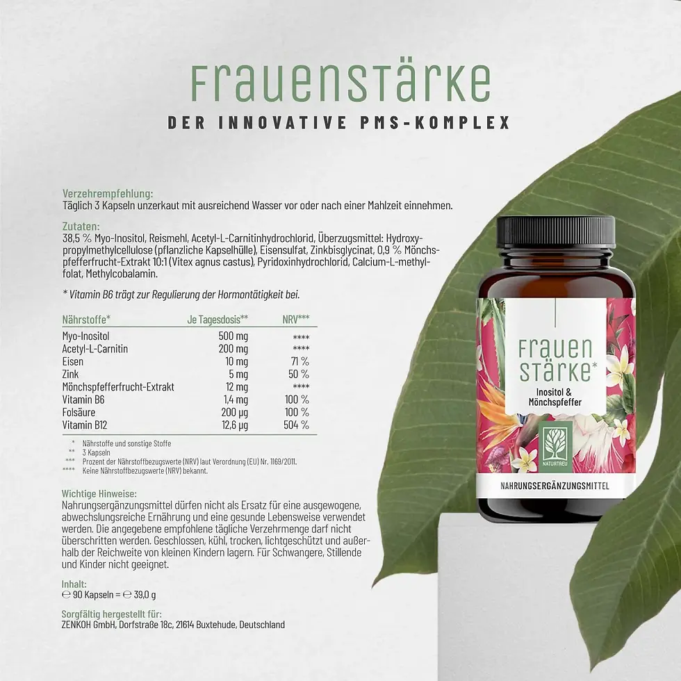 縮圖：🇩🇪 NATURTREU 女性專用 肌醇/維他命複合錠 (90入)