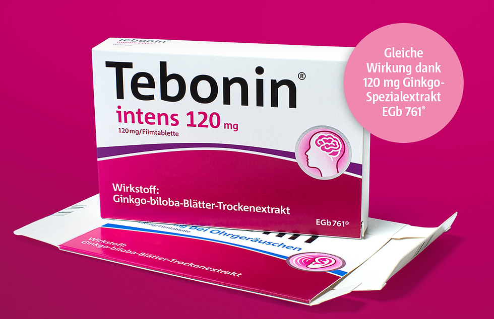 縮圖：🇩🇪 Tebonin® 循例寧 intens 120 mg（純天然銀杏葉萃取物）