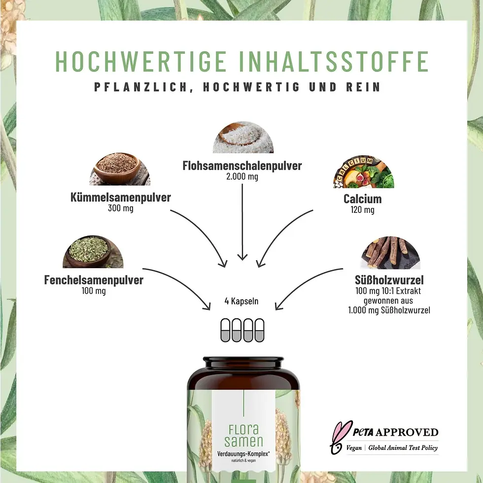 縮圖：🇩🇪 NATURTREU 植物性種籽消化促進膠囊 (120粒)