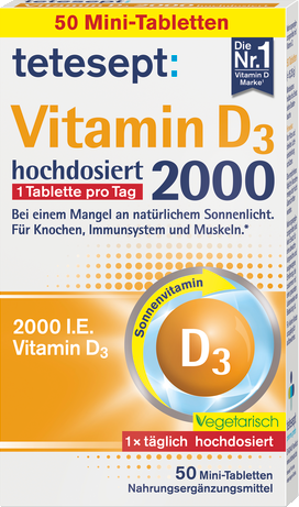 🇩🇪 tetesept 高劑量維他命 D3 2000 (50錠)