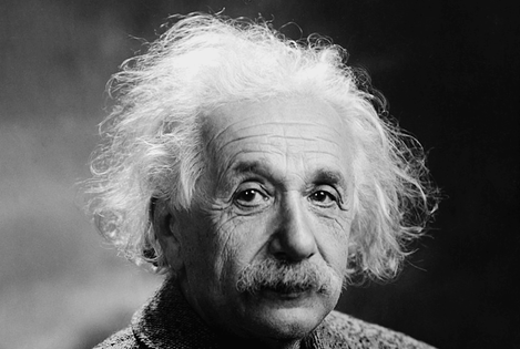 Albert Einstein (1879 – 1955) was a German-born Jewish theoretical physicist who is one of the most influential scientists of all time. Best known for developing the theory of relativity, Einstein also made important contributions to quantum mechanics, and was thus a central figure in the reshaping of modern physics.
“Both men (Heisenberg & Einstein) of vision whose ‘thought-experiments’ led to the laws of Relativity and Uncertainty which today govern our physics, yet play back to us with a startling conundrum that reflects the great mystery of consciousness, its very nature an open question. Is light a particle or a wave, and how do we understand the emotional intelligence of pain in all its forms, the relationship of feeling to the laws that connect the behavior of atoms to the stars, and the observation that they operate together more like mind than machine?” - Paul Pines