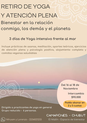 Se viene el segundo retiro del ciclo Ahimsa en Noviembre