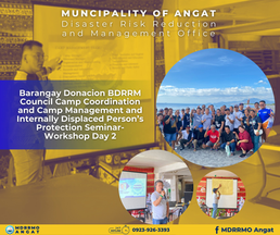 Barangay Donacion BDRRM Council CCCM and IDPs Protection Seminar Workshop Day 2