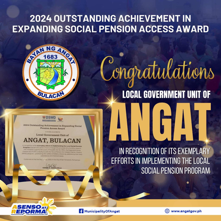 PAGKILALA SA PROGRAMANG SUPORTA PARA SA MGA SENIOR CITIZENS SA BAYAN NG ANGAT