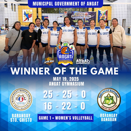 GAME RESULT | MAY 19, 2025 WOMEN’S VOLLEYBALL (STO. CRISTO VS BANABAN)