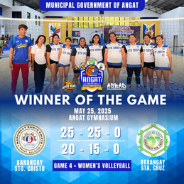 GAME RESULT | MAY 25, 2025 WOMEN’S VOLLEYBALL (Sto. Cristo VS Sta. Cruz)