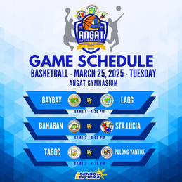INTERBARANGAY BASKETBALL & VOLLEYBALL LEAGUE 2025Game Schedule | March 25, 2025