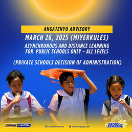 ANGATENYO ADVISORY: MARCH 26, 2025 (MIYERKULES) HEAT INDEX ALERT