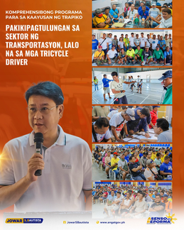 PAKIKIPAGTULUNGAN SA SEKTOR NG TRANSPORTASYON, LALO NA SA MGA TRICYCLE DRIVER