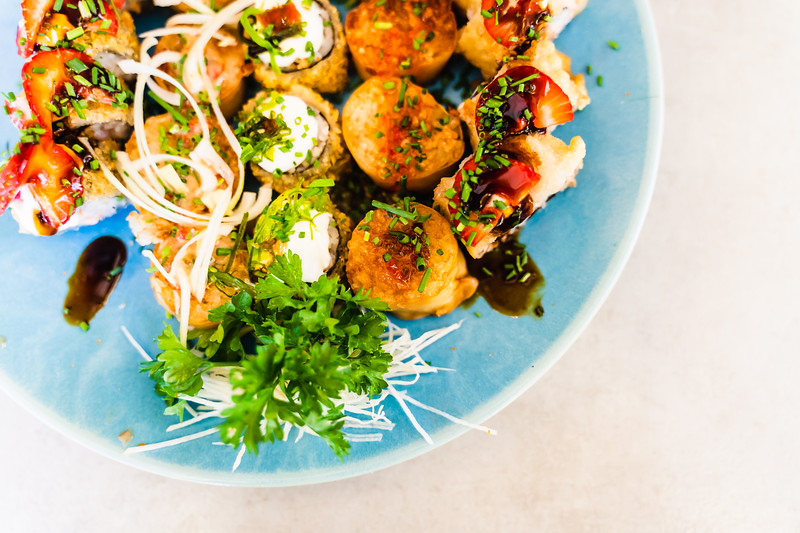 Arranged Food and Objects