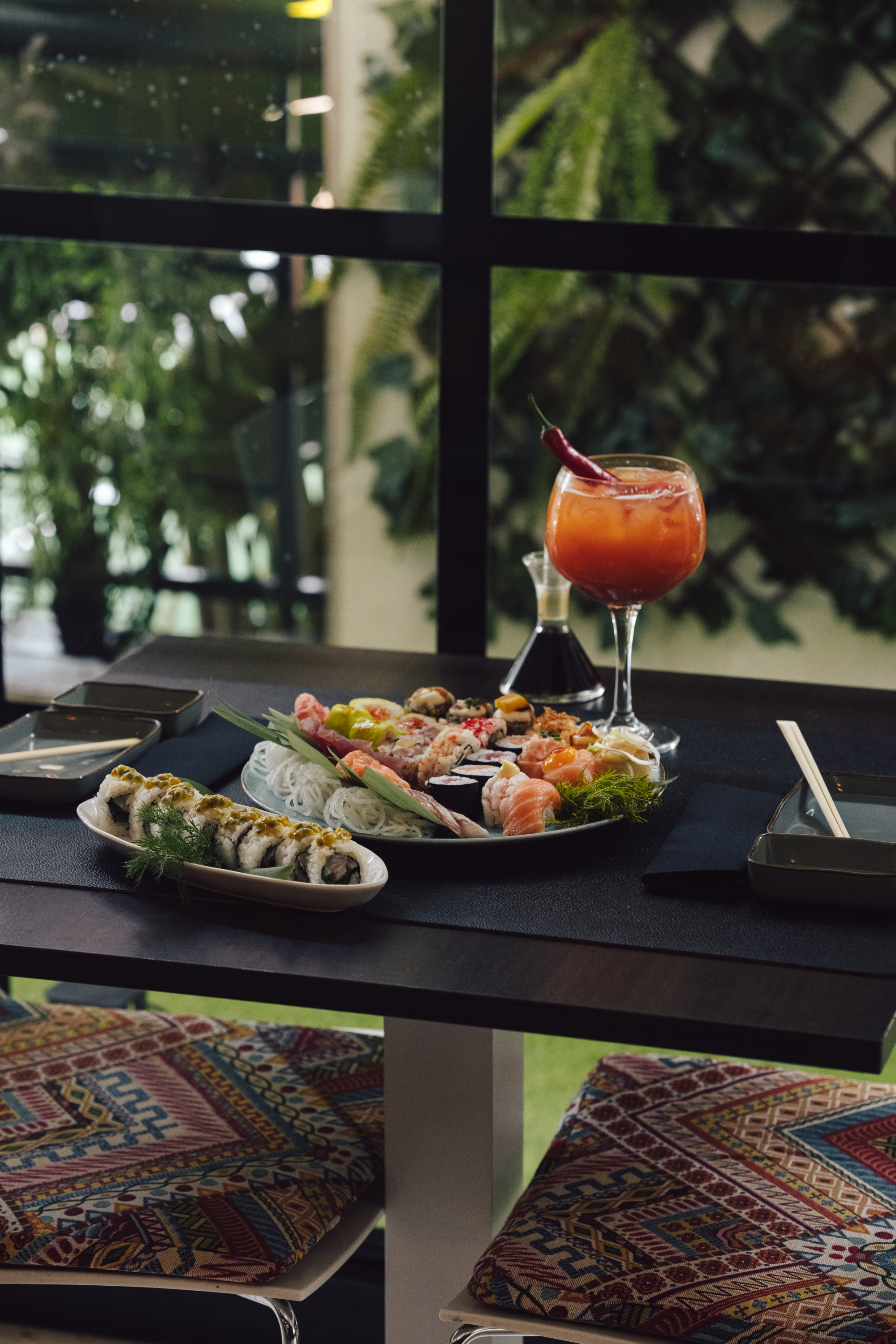 Arranged Food and Objects