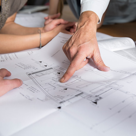 Architects Reviewing Plans
