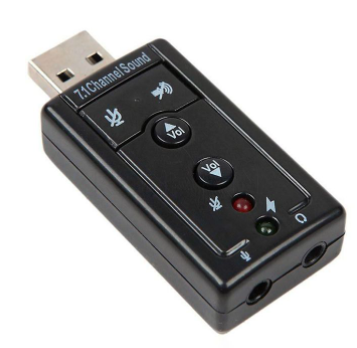 ADAPTADOR DE SONIDO VIRTUAL 7.1 EXTERNO USB 2.0