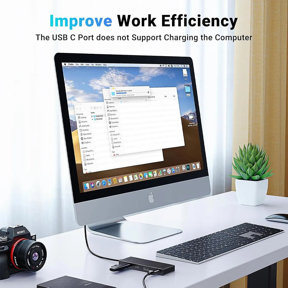 Miniatura: Hub USB-C UGREEN 4 en 1 10Gbps (2 USB-C + 2 USB-A)