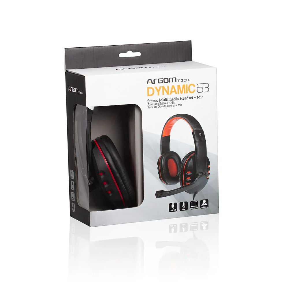 Miniatura: Auriculares Estéreo Dynamic 63 USB con Micrófono
