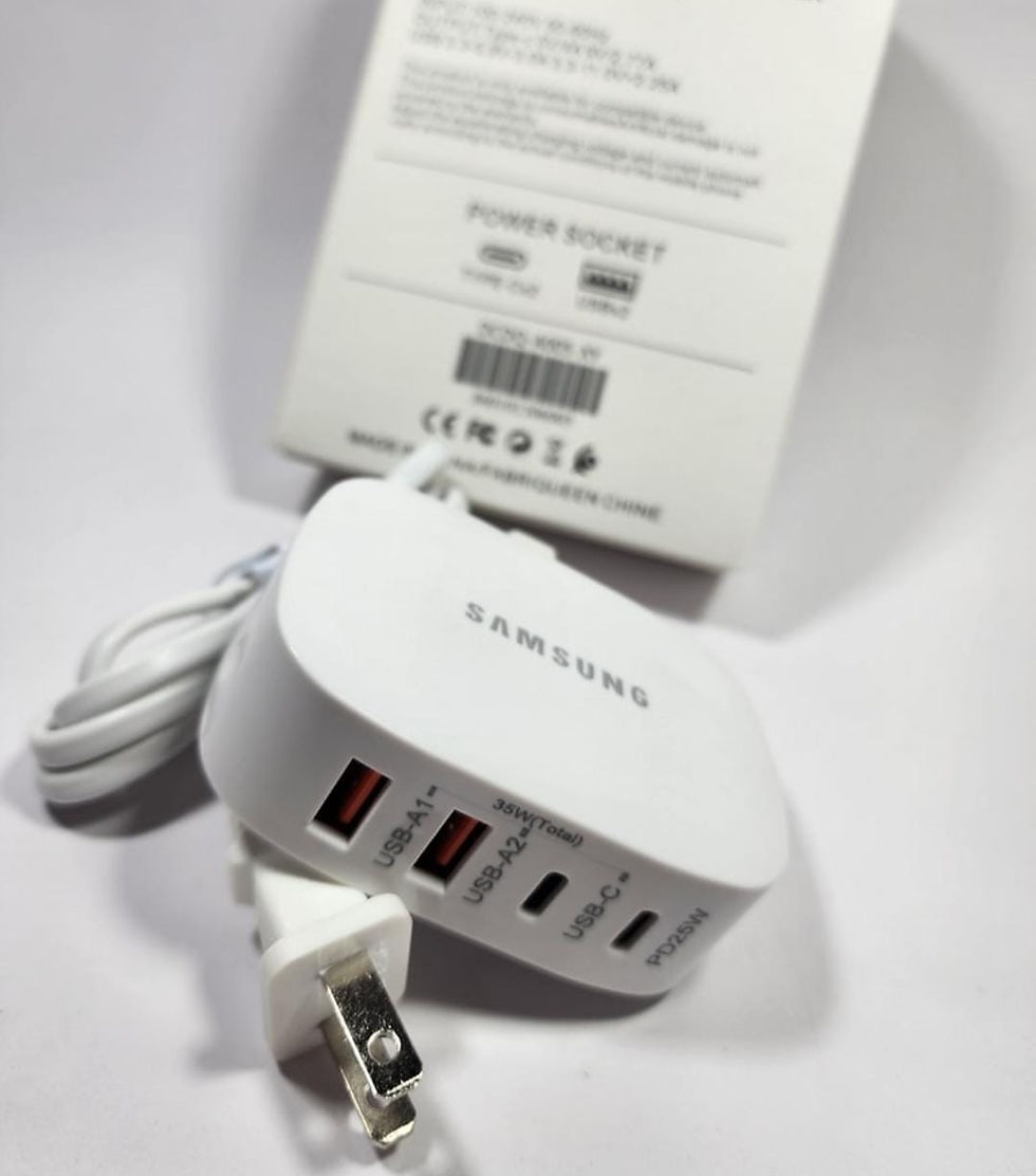Miniatura: Toma de Corriente Samsung de 35W con 4 Ranuras y Carga Rápida (2 USB y 2 USB-C)