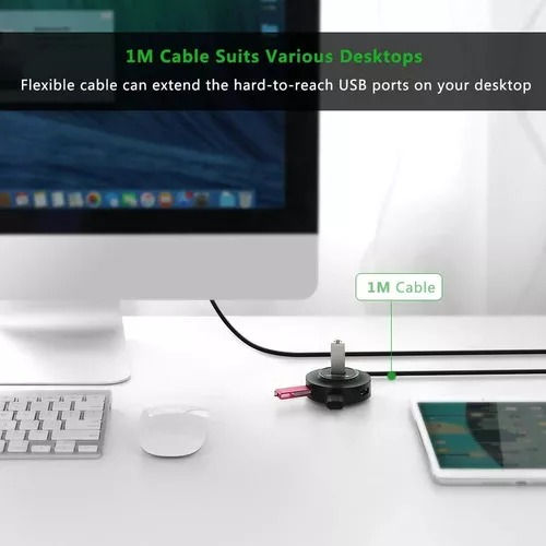 Miniatura: Hub USB 4 En 1 UGREEN 4 Puertos USB 2.0