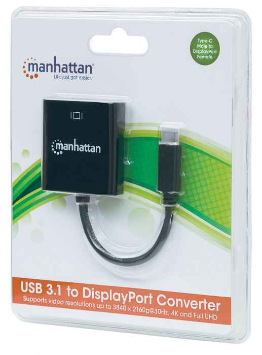 CONVERTIDOR USB-C 3.1 A DISPLAYPORT MANHATTAN