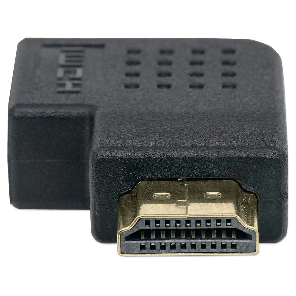 Adaptador Manhattan HDMI Hembra a Macho, ángulo izquierdo de 90°