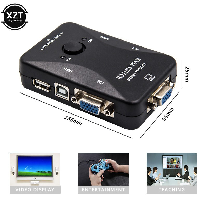 Miniatura: KVM SWITCH USB *2 PUERTOS