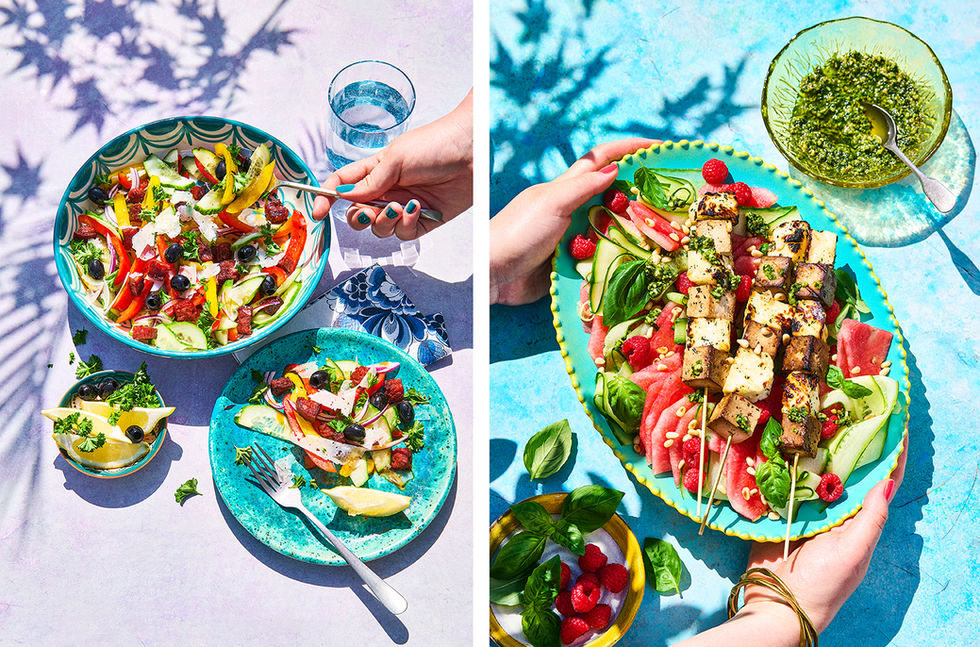 Food photography for seasonal magazines for Dekamarkt.