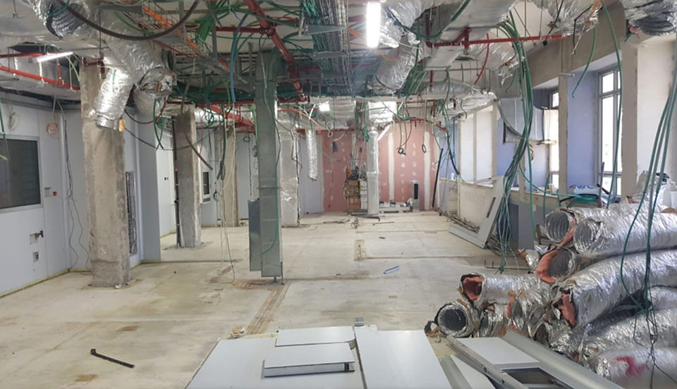 קבוצת מזרחי הנדסה בע"מ- חדרים נקיים בבית חולים איכילוב