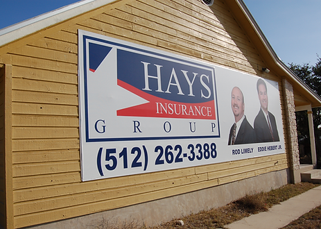 Outdoor Banner installed on a building