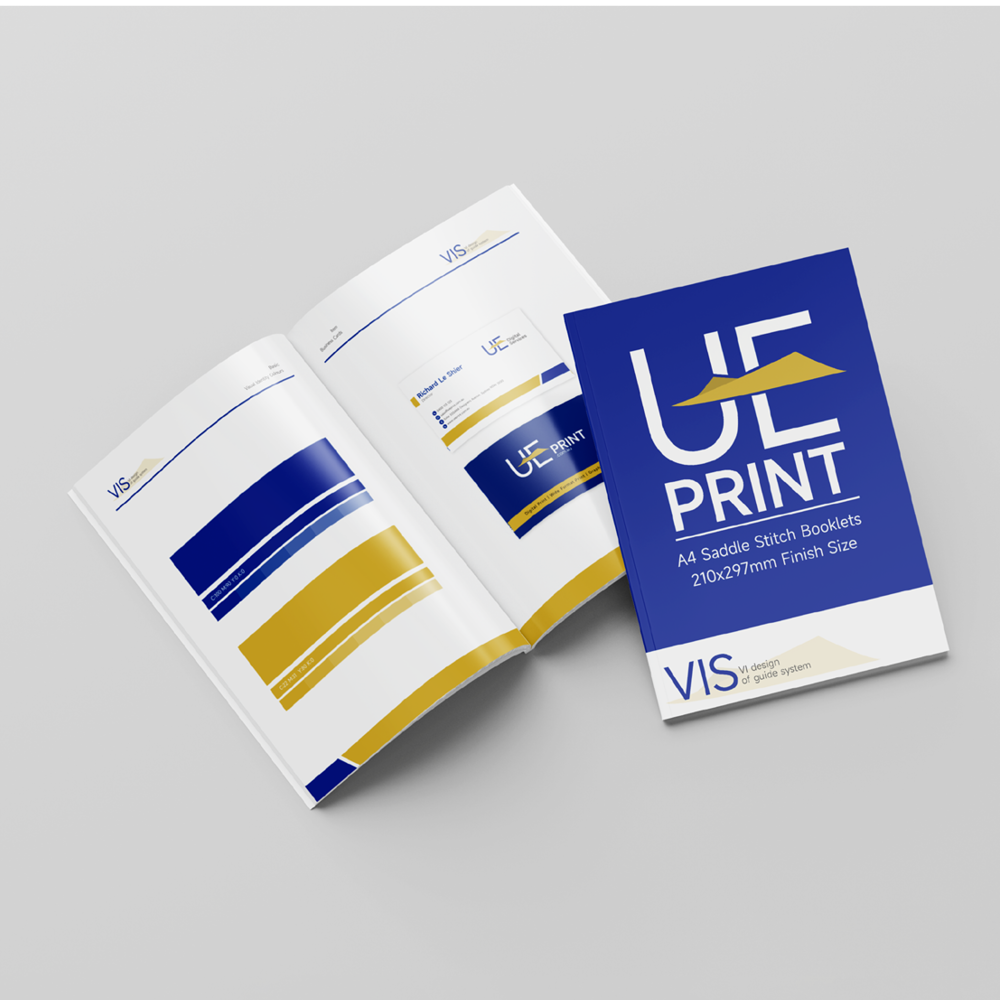 A4 Saddle Booklets Hard Cover with 150gsm Inner Pages