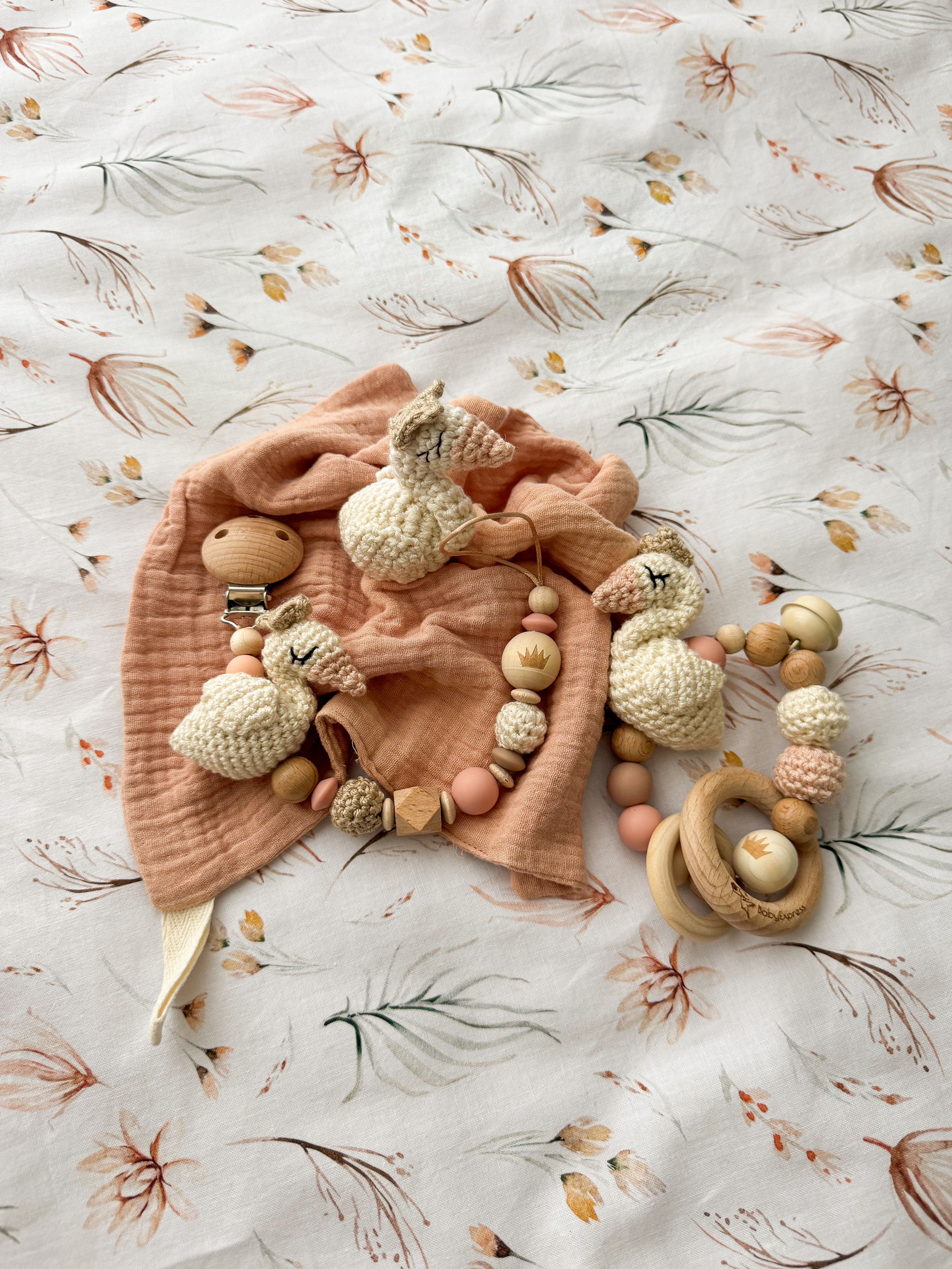 Versandfertig 3er-Set Ella creme-beige-camel