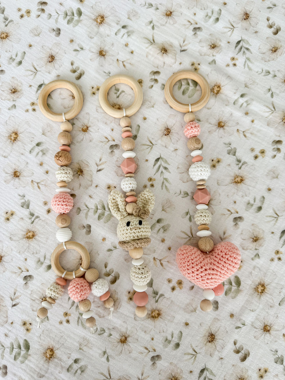 Miniature : Versandfertig Spielketten 3er Set für Trapez MeisterLampe Kragen beige lachs