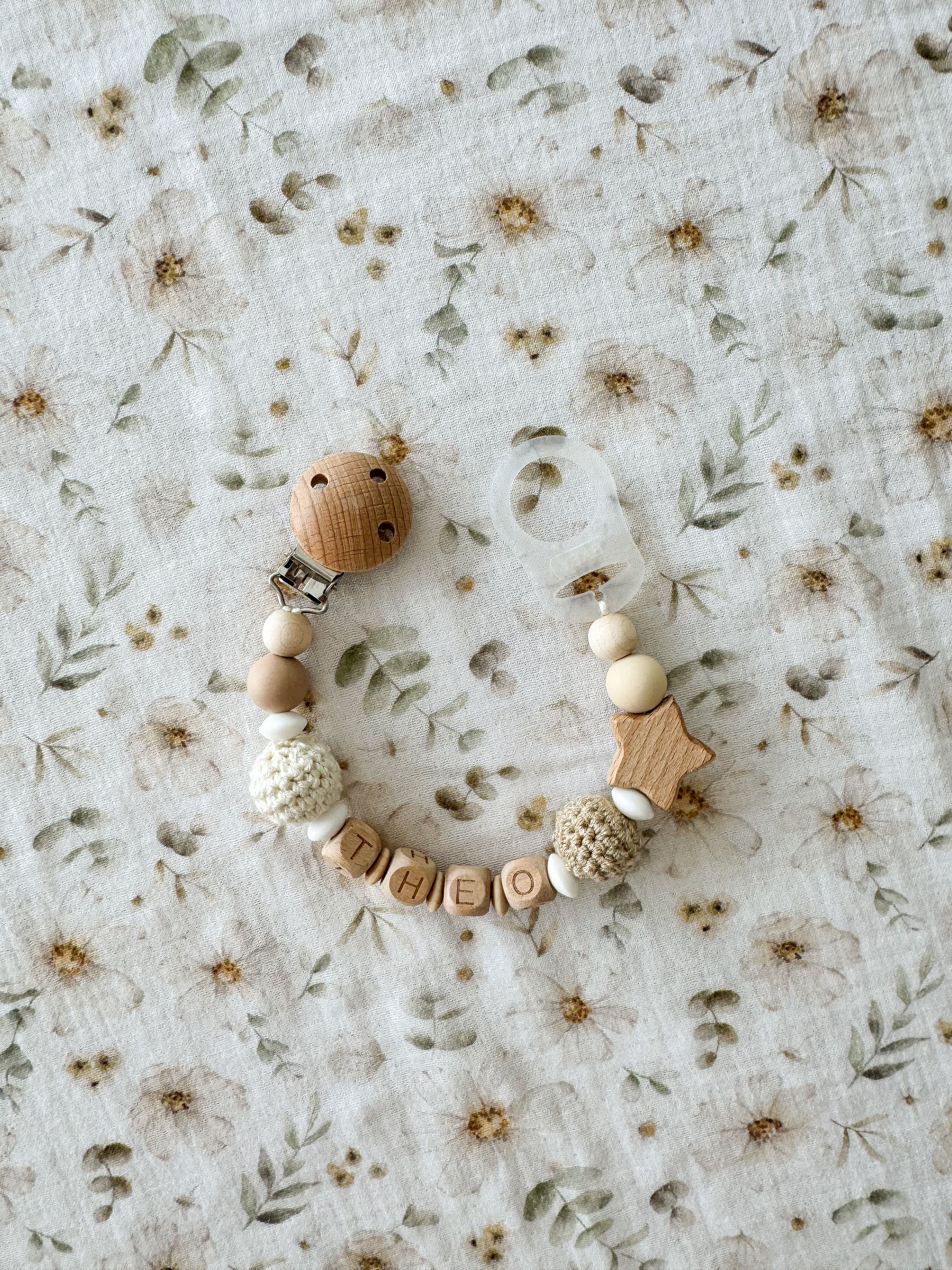 Personalisierte Nuggikette Adelheit mit Mam-Ring
