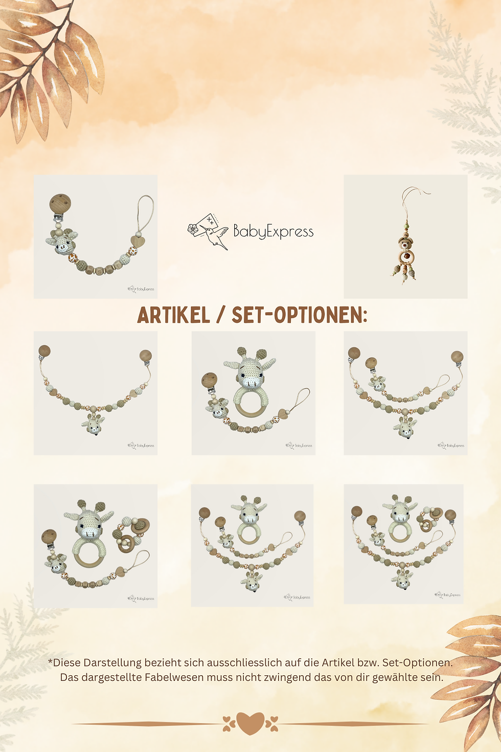 Miniature : EasyOrder Törtel creme-camel verschiedene SetVarianten Preis ab 29.90CHF