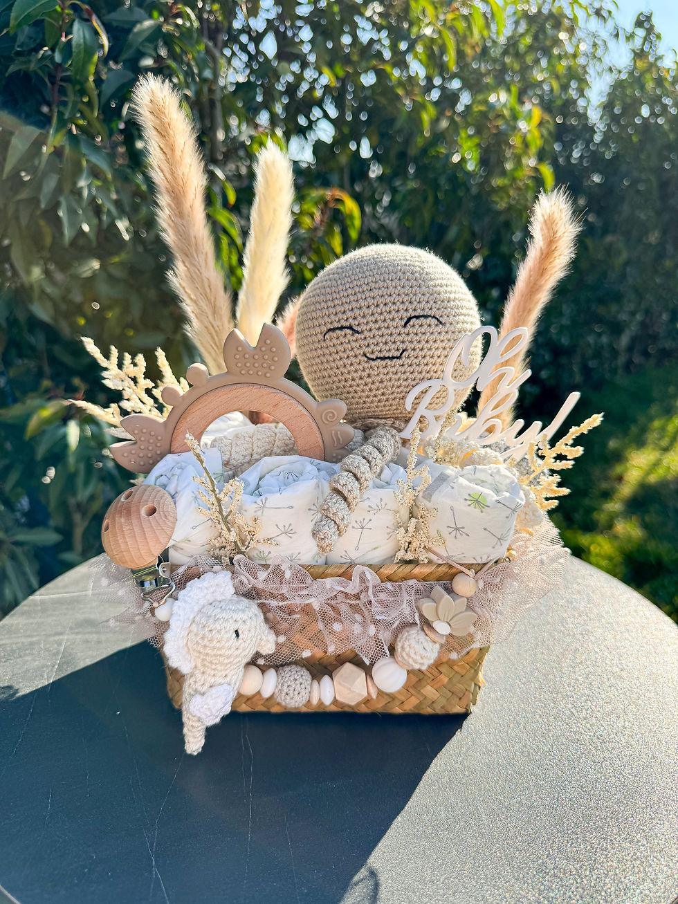 Thumbnail: Versandfertig Korb Kaffebraun M Unterwasserwelt creme