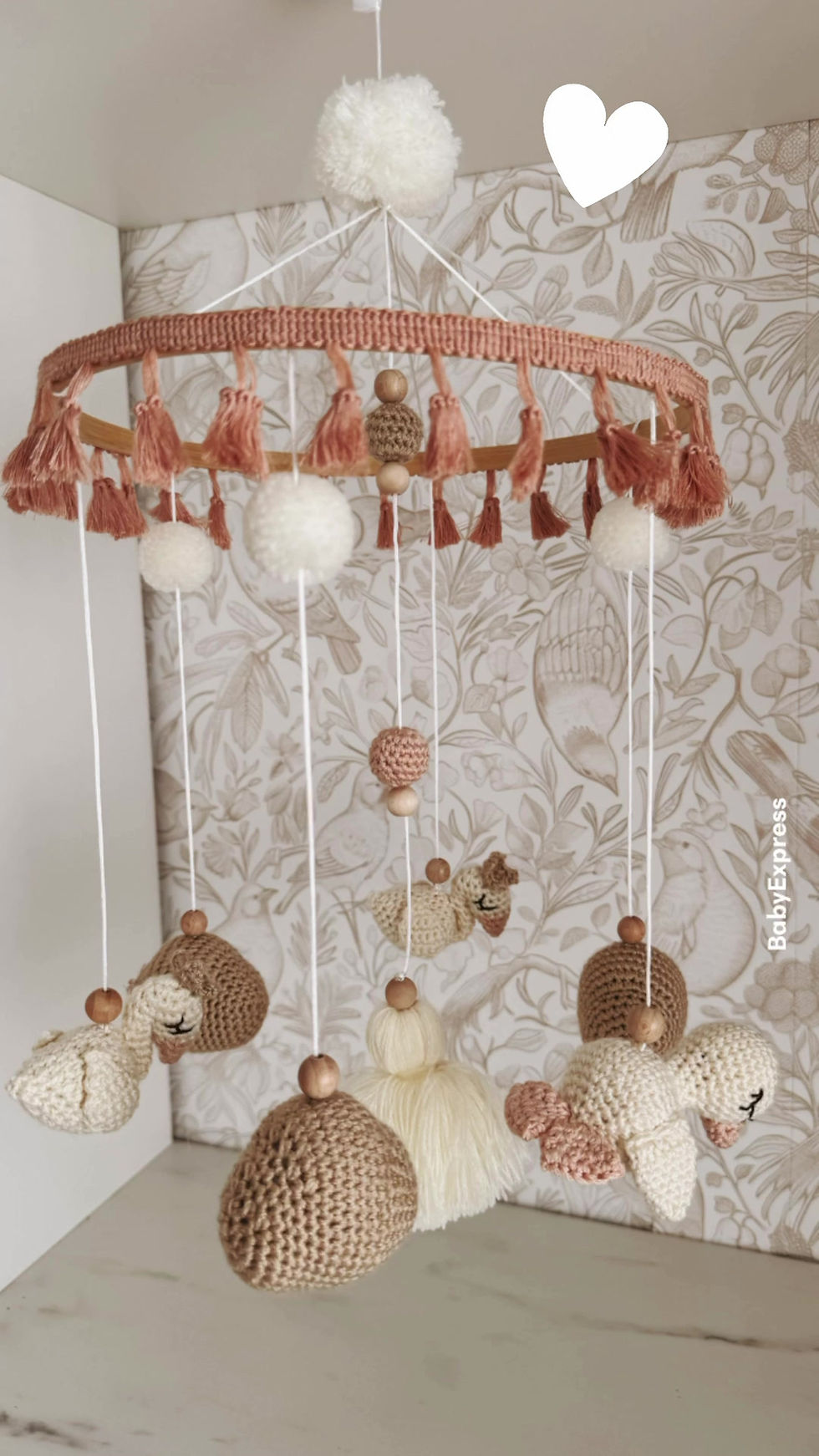 Miniature : Versandfertig Mobile Ella und Martin beige-creme-camel