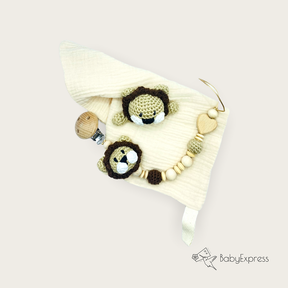 Simba beige 2er Set personalisiert