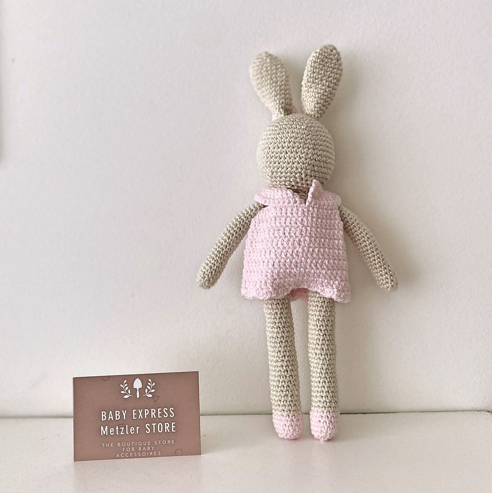 Miniaturbild: Plüschtier MeisterLampe creme Kleid hellrosa