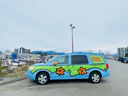 Wicked Adventures painted Mystery Machine campervan