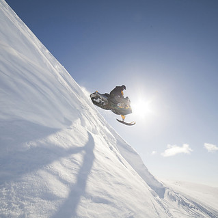 Snowmobile jump