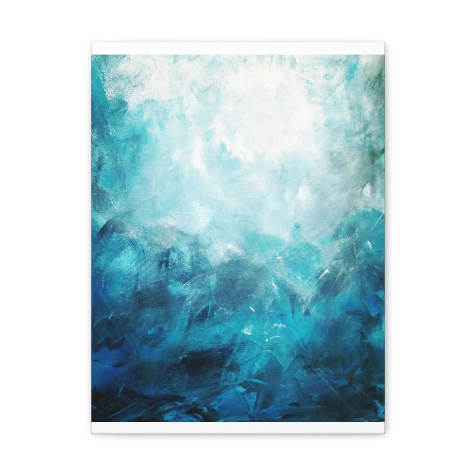Thumbnail: Find Peace Abstract Canvas Gallery Wrap