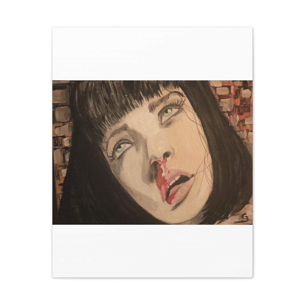 Thumbnail: Pulp Fiction Inspired Canvas Gallery Wrap